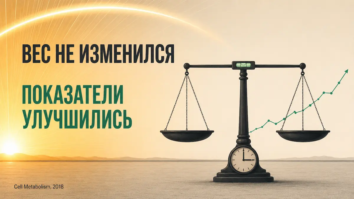 раннее пищевое окно улучшает показатели без снижения веса