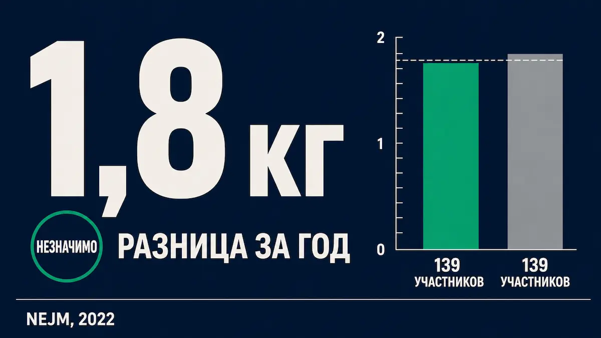 интервальное голодание: цифры исследований по снижению веса