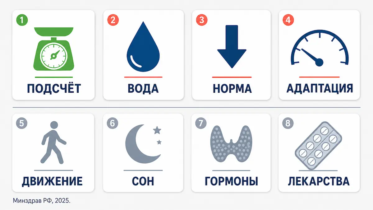 почему не уходит вес: 8 причин застоя при дефиците калорий