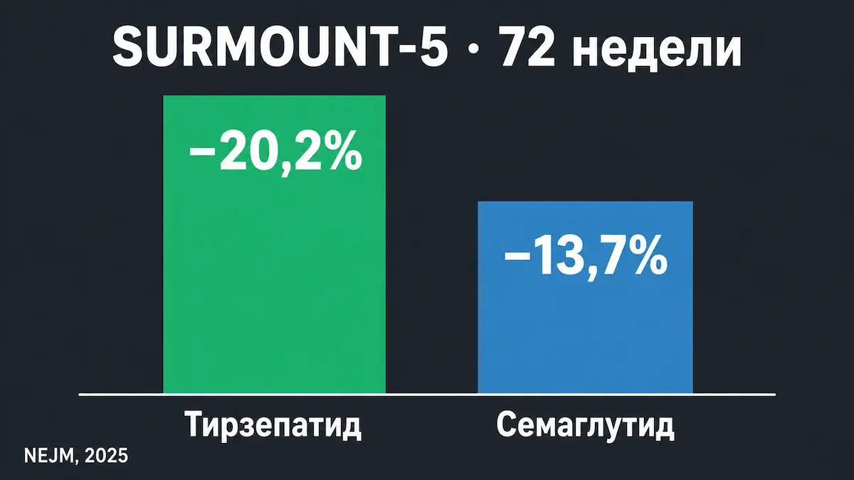 тирзепатид против семаглутида: сравнение снижения веса