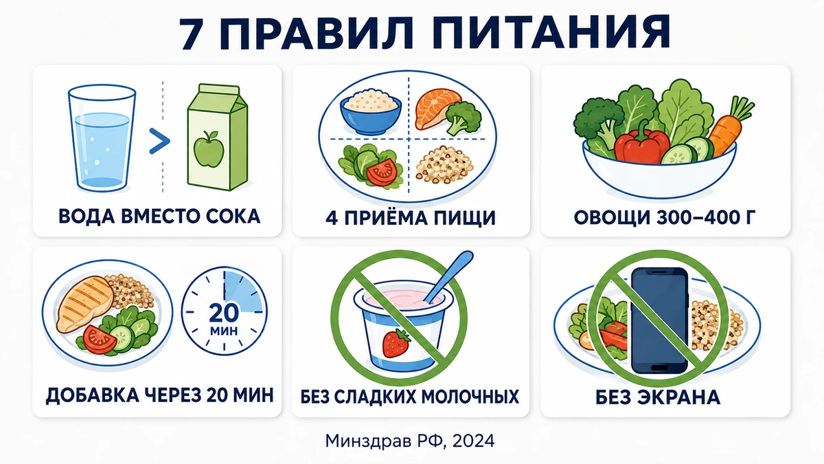 возрастные ориентиры питания и активности для детей с ожирением: овощи, движение, сон, экран
