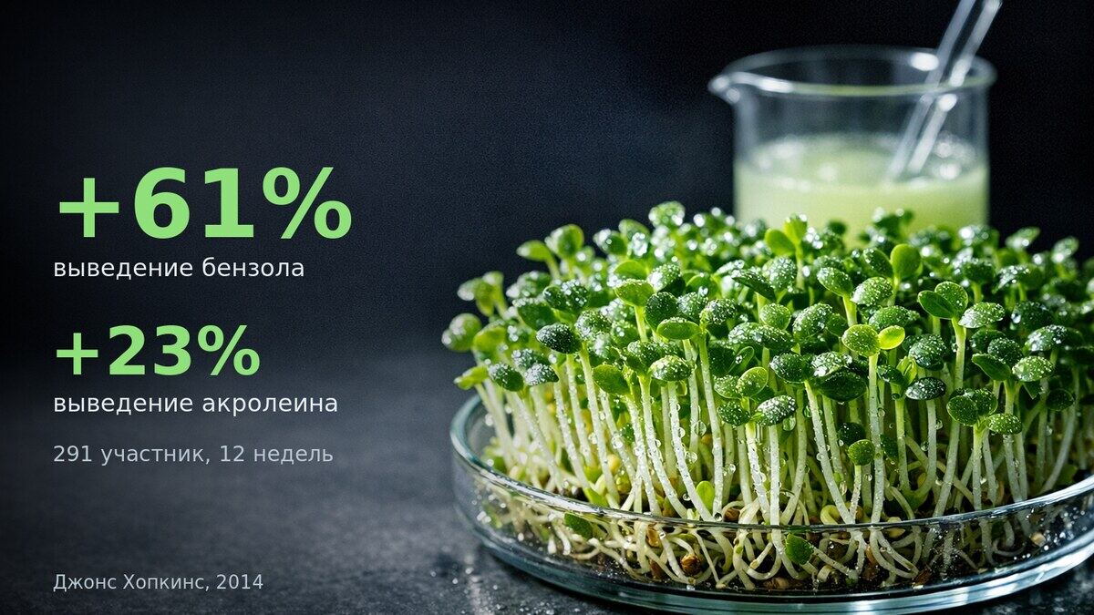 Исследование ростков брокколи: настоящий детокс работает через печень