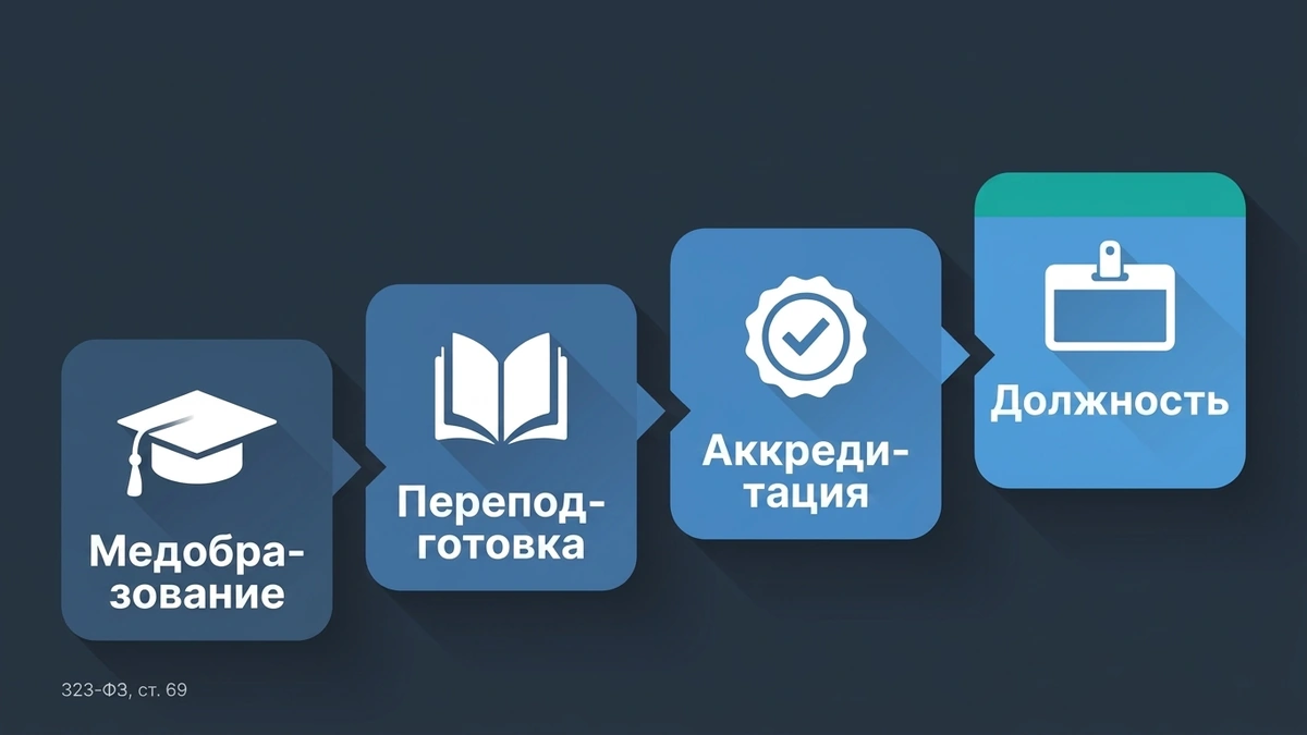 Путь в медицинскую нутрициологию: четыре шага Путь медработника в нутрициологию после 1 сентября 2026: базовое медобразование, переподготовка, аккредитация, должность