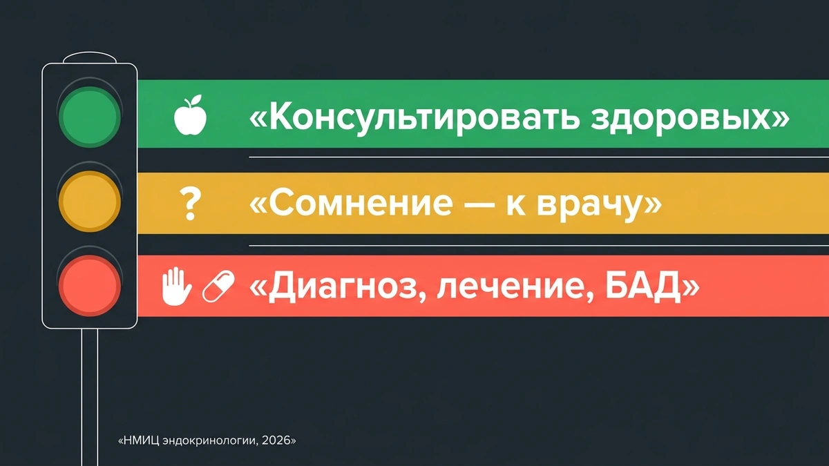 Светофор полномочий нутрициолога без медобразования Светофор полномочий: что можно и чего нельзя нутрициологу без медицинского образования после 1 сентября 2026