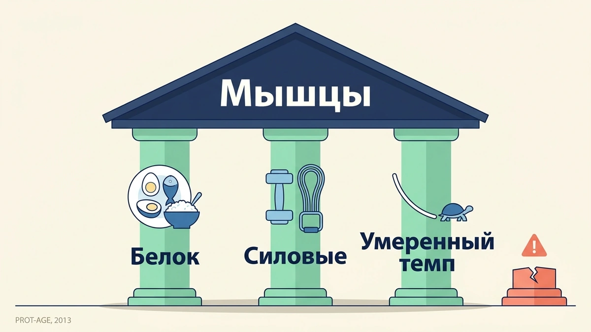 Семаглутид после 40 и 60 лет: как сохранить мышцы — белок, силовые нагрузки и умеренный темп